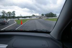 Coming out of turn10 into 11. Note pit entrance on the left.
