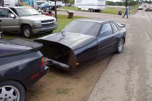 Porsche 944 with Porsche 944 trailer