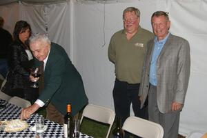 Chris Economaki, Tim Winker and Bobby Unser