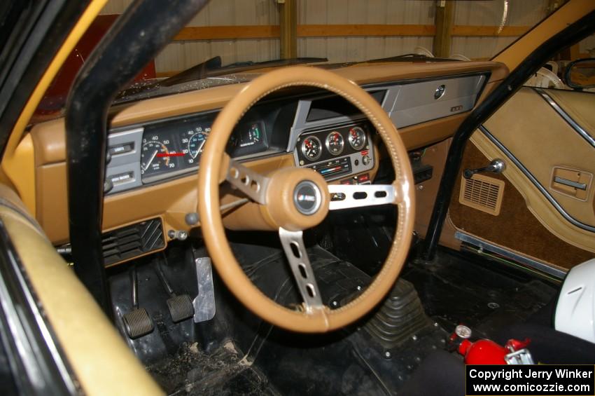 Very stock interior of the IMSA BFG Amos Johnson / Dennis Shaw / James Brolin AMC AMX