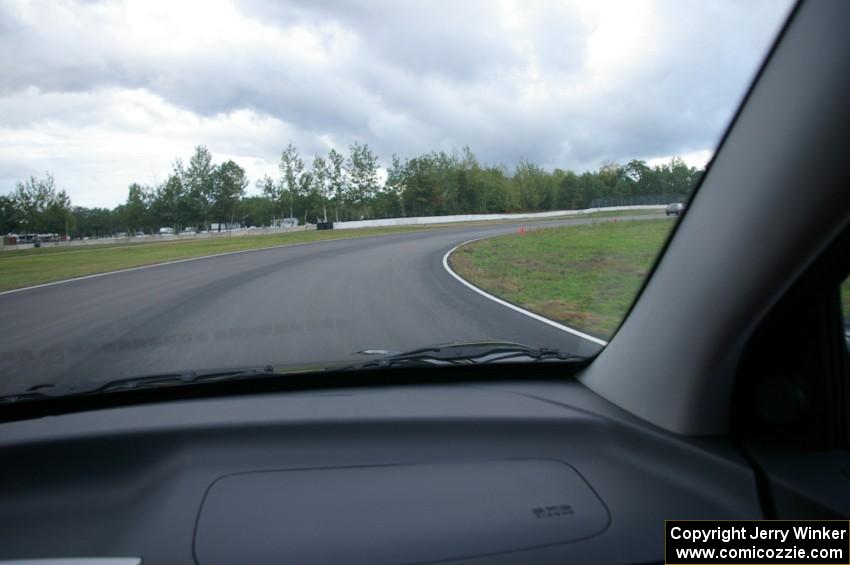 Middle of turn 8, the carousel