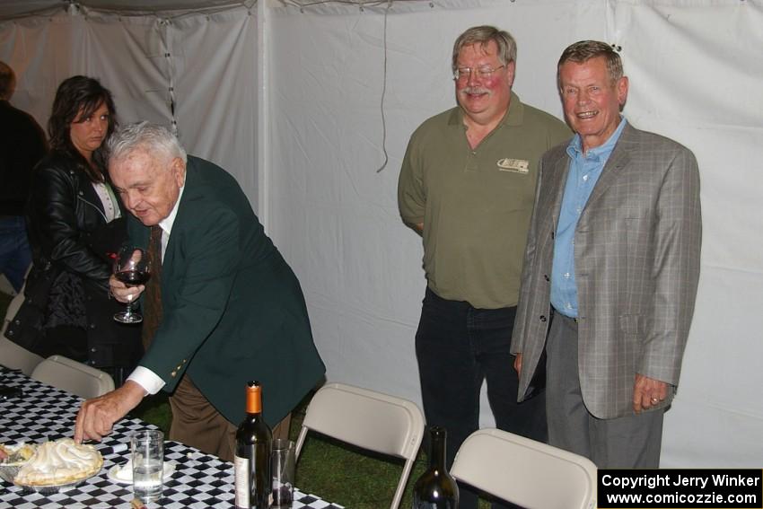 Chris Economaki, Tim Winker and Bobby Unser