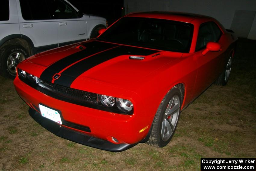 A brand new Dodge Challenger made the trip up to the track for the day.