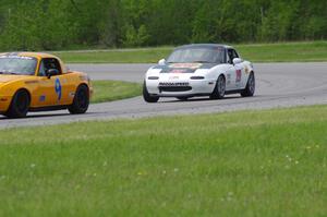 Jerret Gerber's Spec Miata Mazda Miata and Justin Elder's Spec Miata Mazda Miata