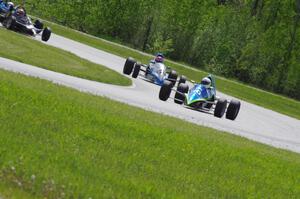 Steve Barkley's Euroswift SE-1, Tony Foster's Swift DB-1, Jeff Bartz's Reynard 88F and Dan Murphy's Van Diemen RF00K