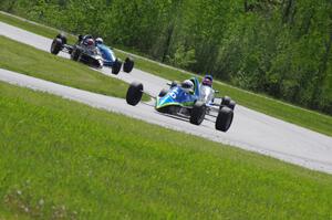 Steve Barkley's Euroswift SE-1, Tony Foster's Swift DB-1, Jeff Bartz's Reynard 88F and Dan Murphy's Van Diemen RF00K