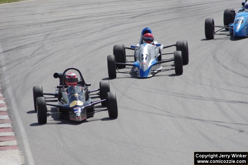 Formula Fords: Jeff Bartz's Reynard 88F, Tony Foster's Swift DB-1 and Dan Murphy's Van Diemen RF00K