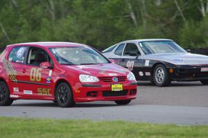 Steve Hendricks' SSC VW Rabbit and Randy Van de Loo's Spec 944 Porsche 944