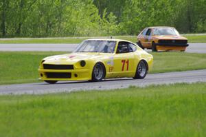 Tim Homes' E Production Datsun 240Z and Tom Daly's ITC/H Production VW Scirocco