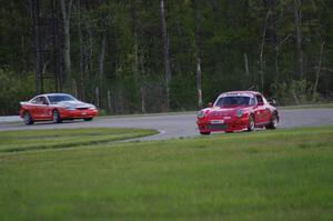 Shannon Ivey's ITE Porsche 911SC and Tom Fuehrer's SPO Ford Mustang