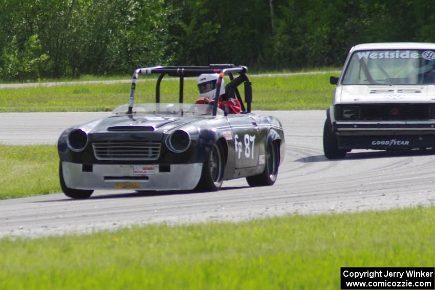 Zane Emstad's F Production Datsun SPL311 and Jimmy Griggs' ITB VW Rabbit