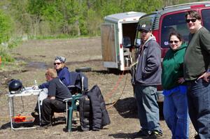 Timing area: Dan Drury, Carrie Carlson, Will Cammack, Deb Scharch and Stacy Scharch