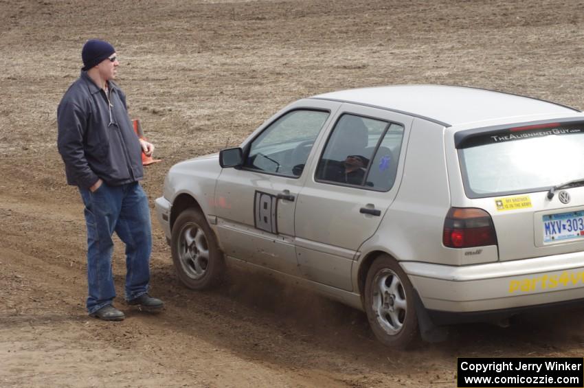 Michelle Martin ran SF in Aaron Jongbloedt's VW GTI