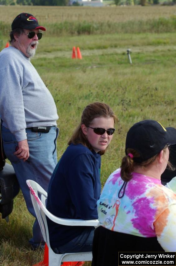 Timing and cone-spotting crew: Kerry Freund, Carrie Carlson and Mary Utecht