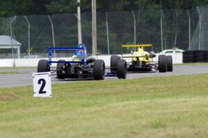 Steve Thomson's Van Diemen RF02 and Chris Miller's Van Diemen RF06 Formula Continentals