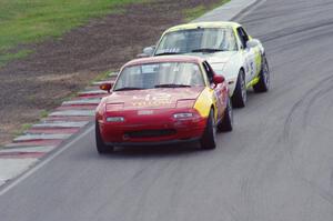 Greg Youngdahl's and Dan Corgard's Spec Miata Mazda Miatas