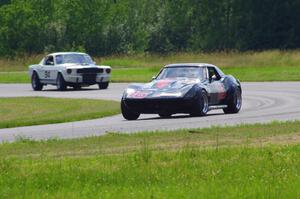 Doug Rippie's Chevy Corvette and Brian Kennedy's Ford Shelby GT-350
