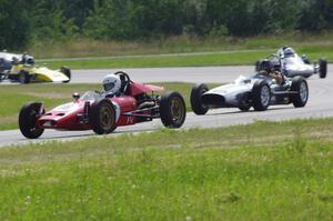 Paul Bastyr's McNamara Formula Vee, John Hertsgaard's (???) Formula Junior and Bob Hanneman's Zink C4 Formula Vee