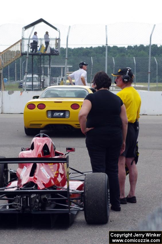 Andrew List's Van Diemen RF97 Formula Continental on the false grid