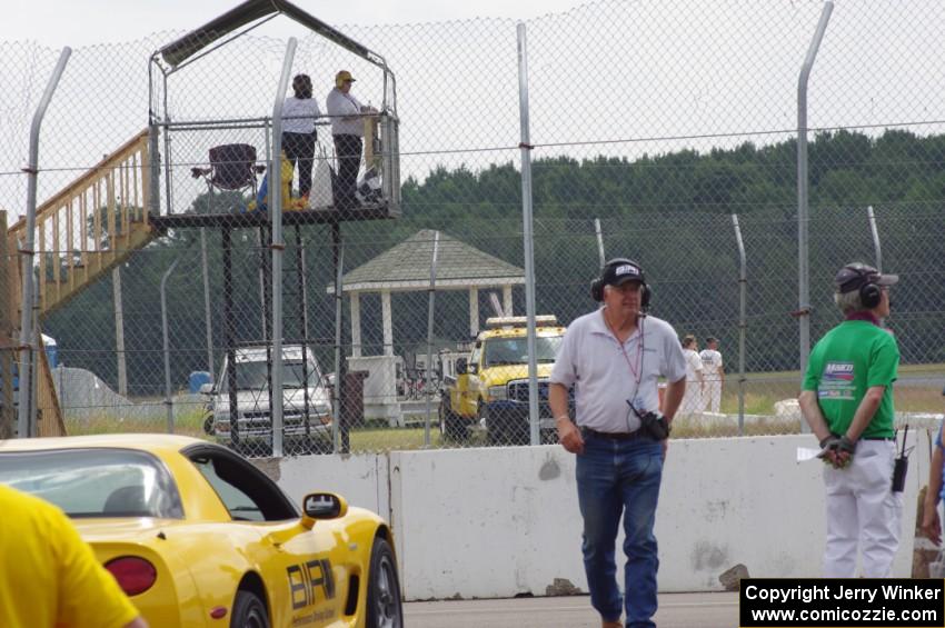 Bruce Parsons and Cal Steffen in the false grid area