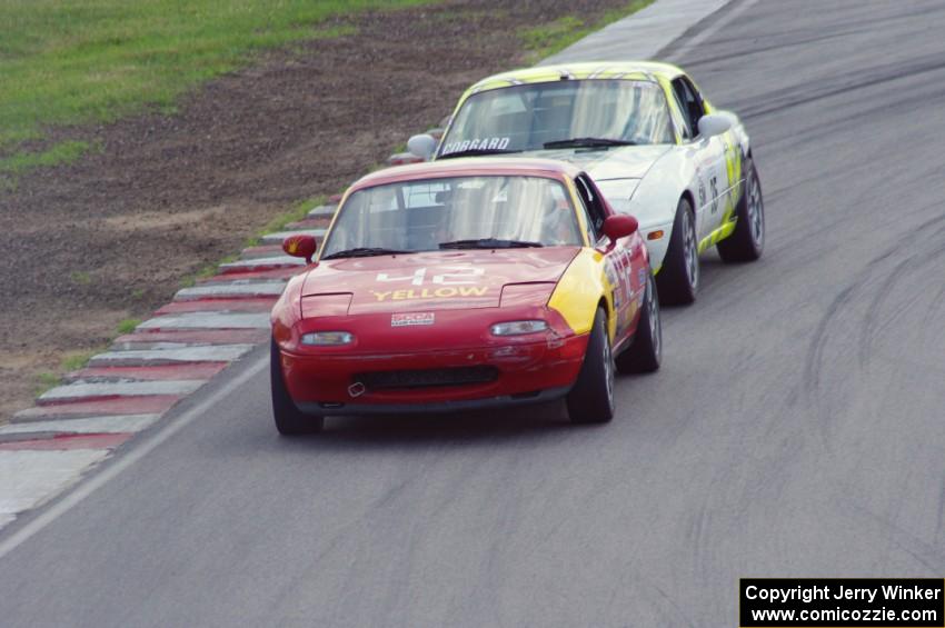 Greg Youngdahl's and Dan Corgard's Spec Miata Mazda Miatas