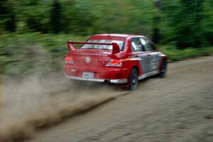 Leon Styles / John Dillon Mitsubishi Lancer Evo VII on Halverson Lake, SS1.