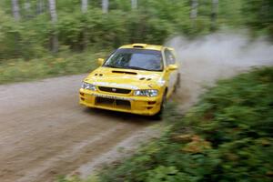 Lauchlin O'Sullivan / Scott Putnam Subaru Impreza on Halverson Lake, SS1.