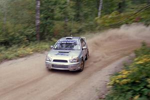 Peter Workum / Alex Gelsomino Subaru WRX STi on Halverson Lake, SS1.