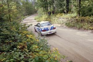 Henry Krolikowski / Cindy Krolikowski Subaru WRX on Halverson Lake, SS1.