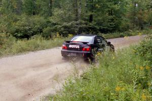 Pat Moro / Neil Smith Subaru WRX on Halverson Lake, SS1.