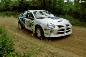 Chris Whiteman / Mike Paulin Dodge Neon SRT-4 on Halverson Lake, SS1.