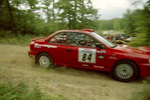 J.B. Niday / Dave Kean Subaru Impreza on Halverson Lake, SS1.