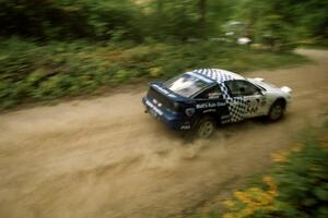 Matt Huuki / Scott Carlborn Eagle Talon TSi on Halverson Lake, SS1.