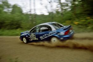 Micah Wiitala / Jason Takkunen Saturn SL2 on Halverson Lake, SS1.