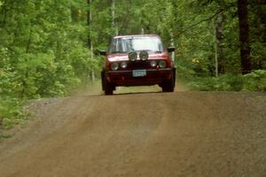 Karl Biewald / Ted Weidman VW GTI on Halverson Lake, SS1.