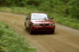 Silas Himes / Jake Himes Nissan Sentra SE-R on Halverson Lake, SS1.