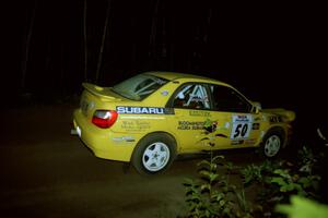 Steve Gingras / Alan Perry Subaru WRX on SS4, Blue Trail.