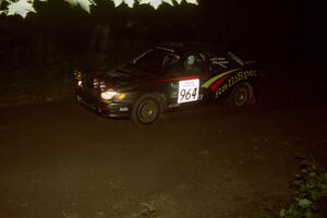 Dave Anton / Andrew Coombs Subaru WRX on SS4, Blue Trail.