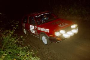 Mark Brown / Ole Holter VW GTI on SS4, Blue Trail.