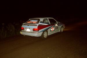 Chris Huntington / Doug Bradford Mazda 323GTX on SS4, Blue Trail.