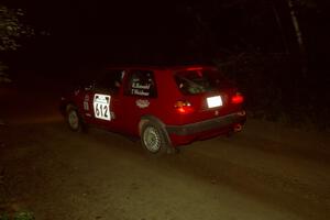 Karl Biewald / Ted Weidman VW GTI on SS4, Blue Trail.