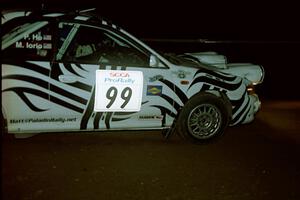 Matt Iorio / Philip Ho Subaru Impreza STi at night on SS8, Flying Finnish.