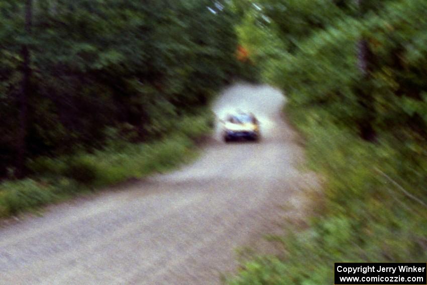 Pat Richard / Nathalie Richard Subaru WRX on Halverson Lake, SS1.