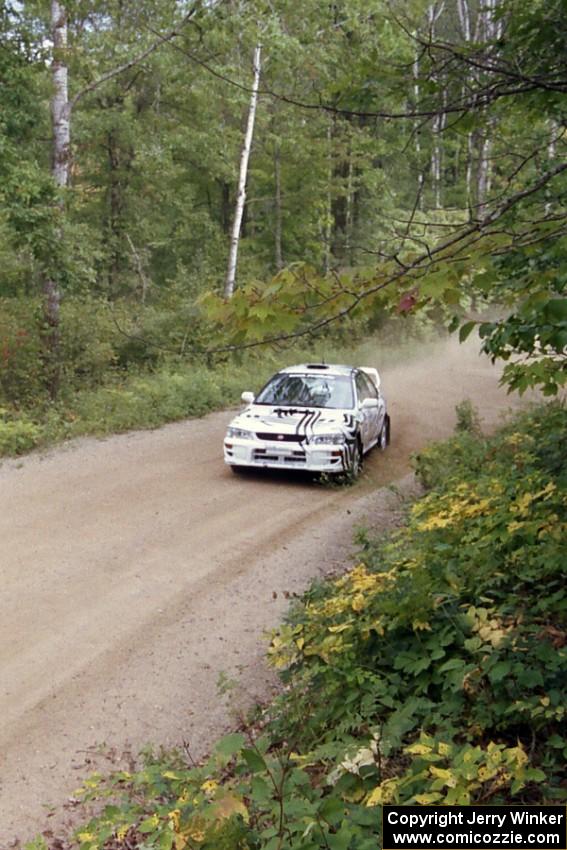 Matt Iorio / Philip Ho Subaru Impreza STi on Halverson Lake, SS1.