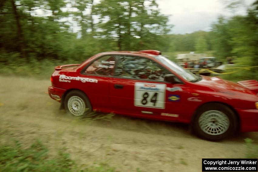 J.B. Niday / Dave Kean Subaru Impreza on Halverson Lake, SS1.