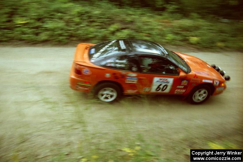 Bruce Davis / Jimmy Brandt Mitsubishi Eclipse on Halverson Lake, SS1.