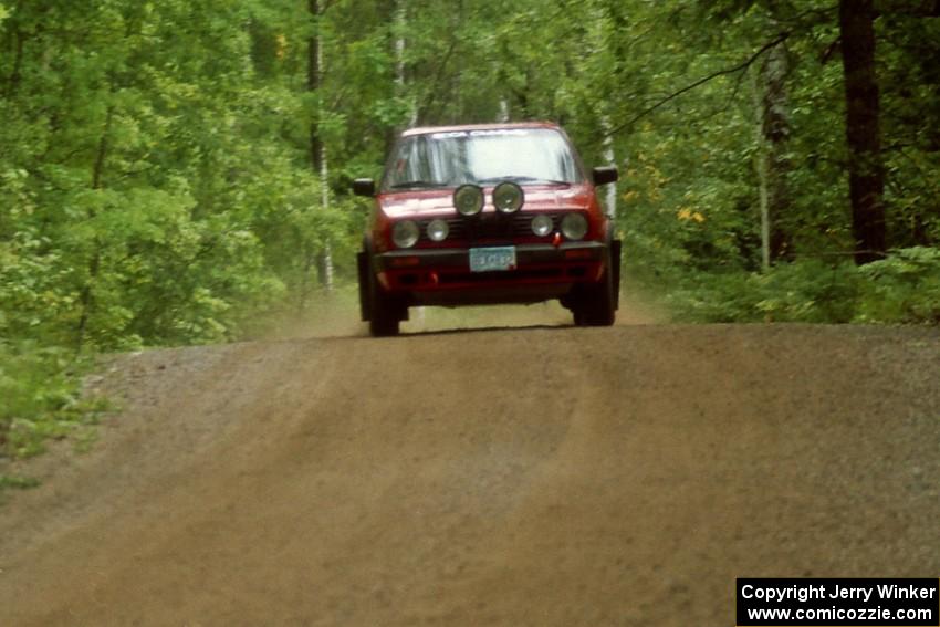 Karl Biewald / Ted Weidman VW GTI on Halverson Lake, SS1.