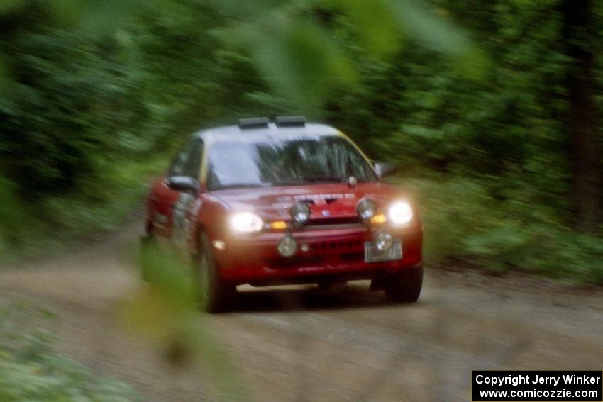 Scott Parrott / Breon Nagy Dodge Neon on Halverson Lake, SS1.