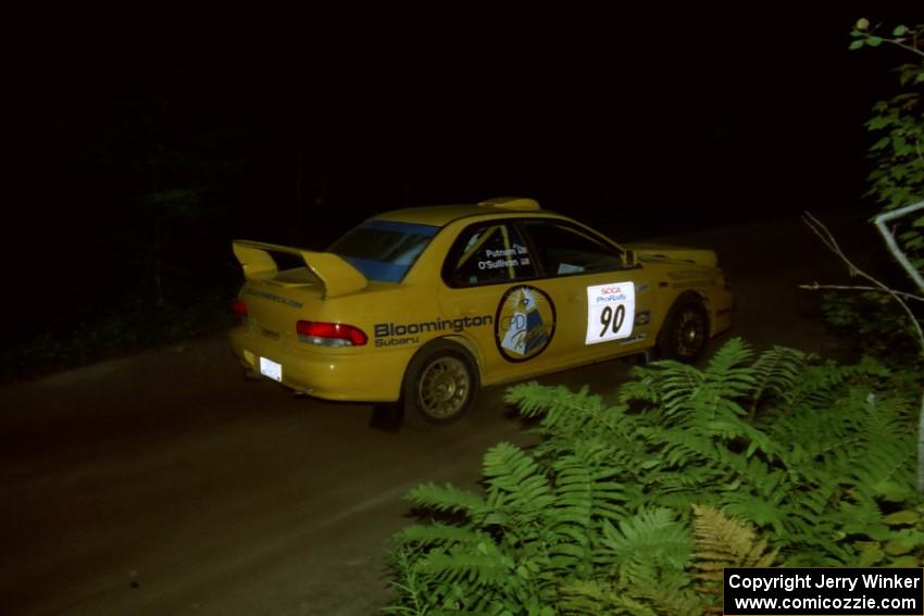 Lauchlin O'Sullivan / Scott Putnam Subaru Impreza on SS4, Blue Trail.