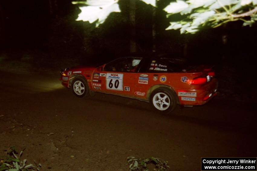 Bruce Davis / Jimmy Brandt Mitsubishi Eclipse on SS4, Blue Trail.